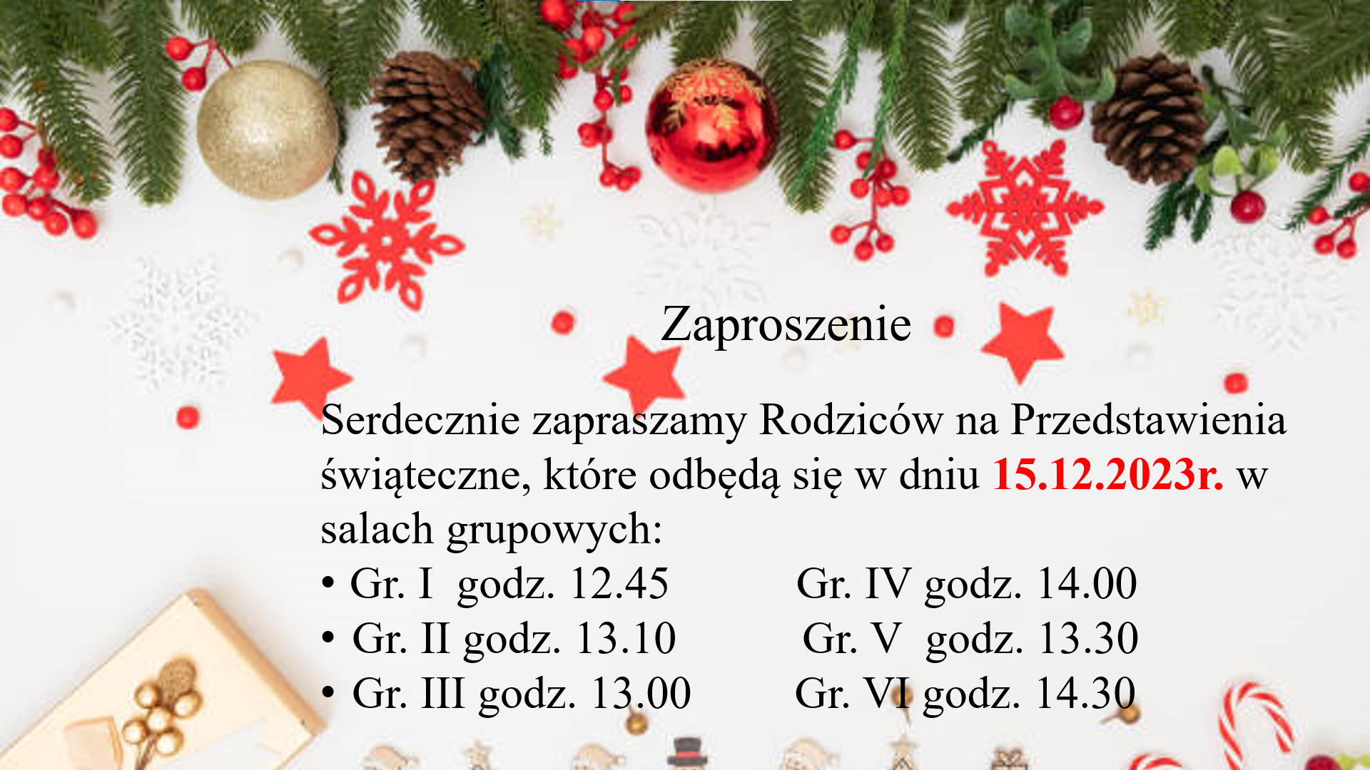 przedstawienia świąteczne